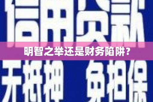 苓雅明智之举还是财务陷阱？