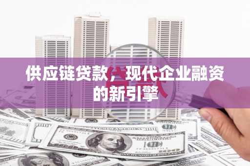 苓雅供应链贷款，现代企业融资的新引擎