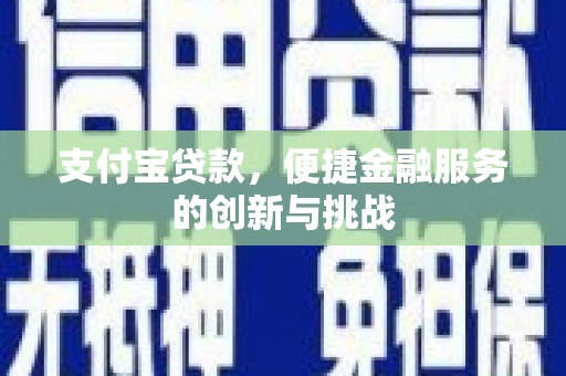 苓雅支付宝贷款，便捷金融服务的创新与挑战