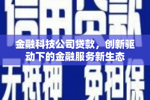苓雅金融科技公司贷款，创新驱动下的金融服务新生态