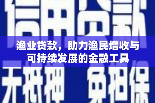 苓雅渔业贷款，助力渔民增收与可持续发展的金融工具