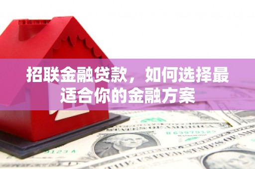 苓雅招联金融贷款，如何选择最适合你的金融方案