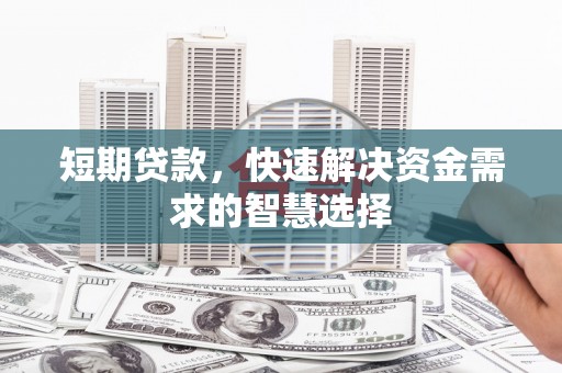 苓雅短期贷款，快速解决资金需求的智慧选择