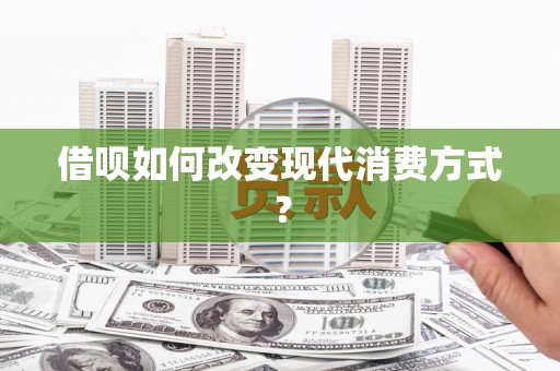 苓雅借呗如何改变现代消费方式？
