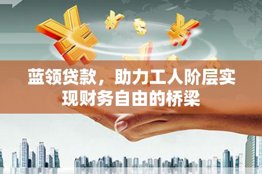 苓雅蓝领贷款，助力工人阶层实现财务自由的桥梁