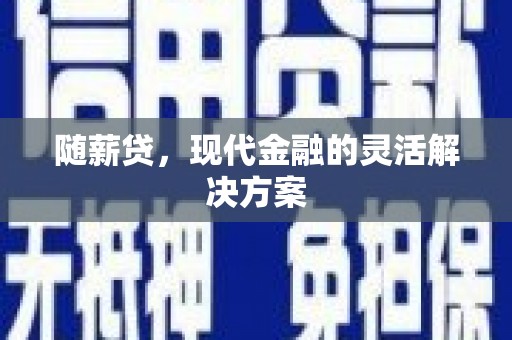 苓雅随薪贷，现代金融的灵活解决方案