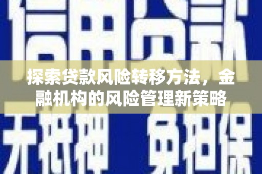 苓雅探索贷款风险转移方法，金融机构的风险管理新策略