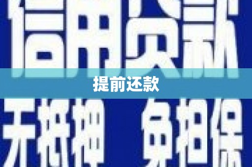 苓雅提前还款