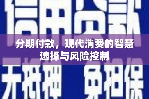苓雅分期付款，现代消费的智慧选择与风险控制
