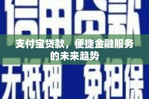 苓雅支付宝贷款，便捷金融服务的未来趋势