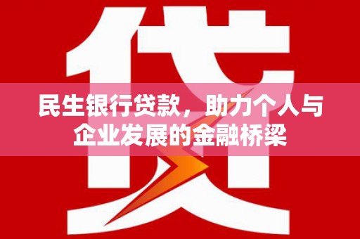苓雅民生银行贷款，助力个人与企业发展的金融桥梁