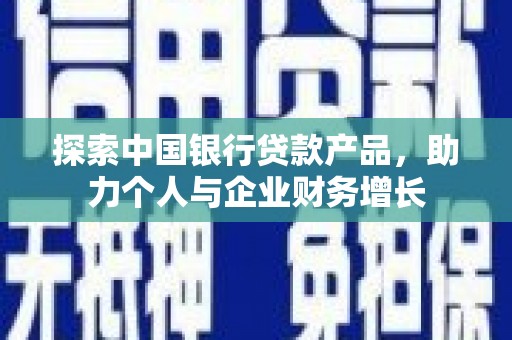 苓雅探索中国银行贷款产品，助力个人与企业财务增长
