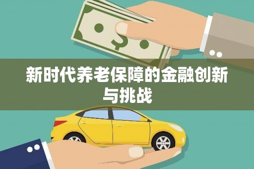 苓雅新时代养老保障的金融创新与挑战