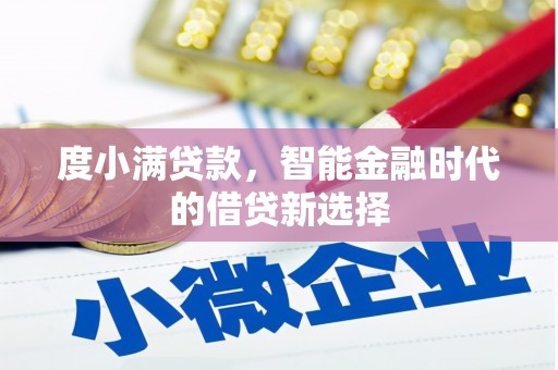 苓雅度小满贷款，智能金融时代的借贷新选择