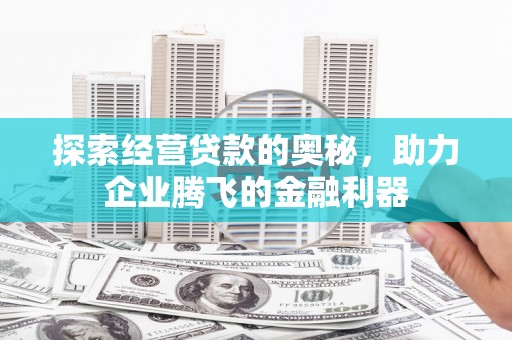 苓雅探索经营贷款的奥秘，助力企业腾飞的金融利器