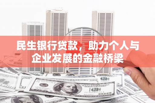 苓雅民生银行贷款，助力个人与企业发展的金融桥梁