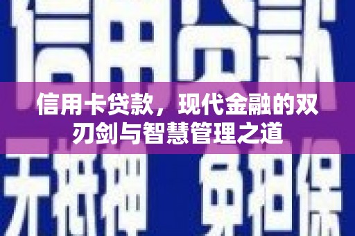 苓雅信用卡贷款，现代金融的双刃剑与智慧管理之道
