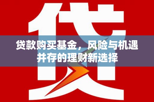 苓雅贷款购买基金，风险与机遇并存的理财新选择