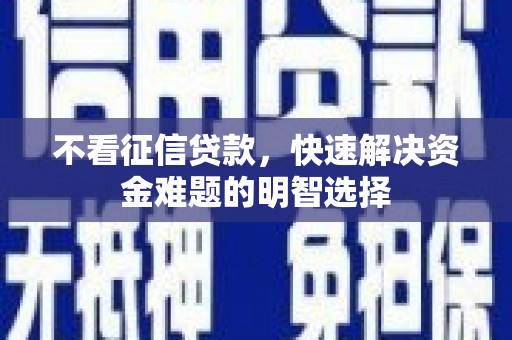 苓雅不看征信贷款，快速解决资金难题的明智选择