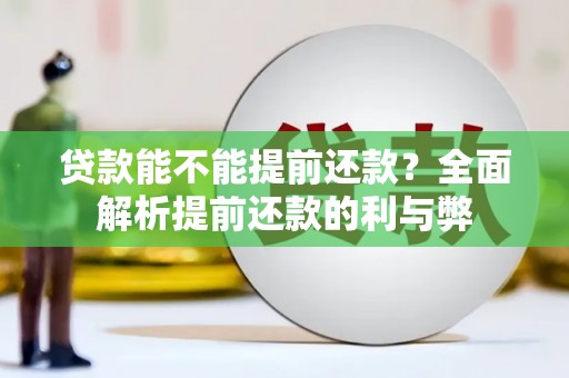 苓雅贷款能不能提前还款？全面解析提前还款的利与弊