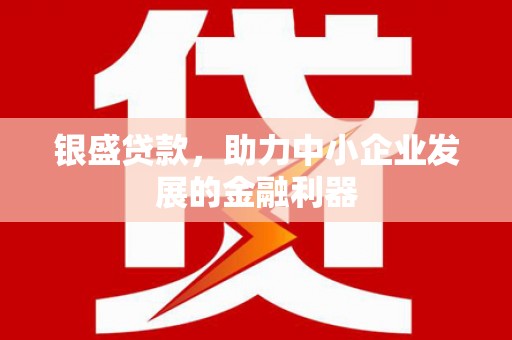 苓雅银盛贷款，助力中小企业发展的金融利器