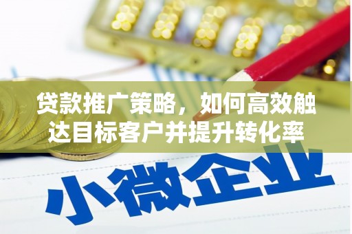 苓雅贷款推广策略，如何高效触达目标客户并提升转化率