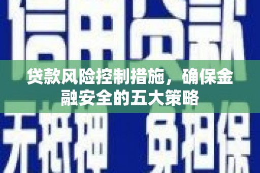 苓雅贷款风险控制措施，确保金融安全的五大策略