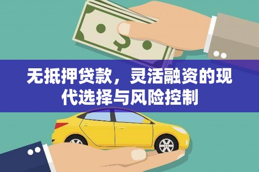 苓雅无抵押贷款，灵活融资的现代选择与风险控制