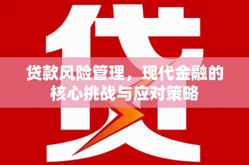 苓雅贷款风险管理，现代金融的核心挑战与应对策略