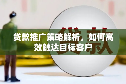 苓雅贷款推广策略解析，如何高效触达目标客户