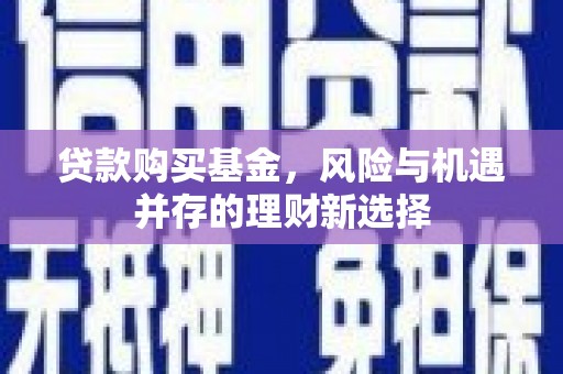 苓雅贷款购买基金，风险与机遇并存的理财新选择