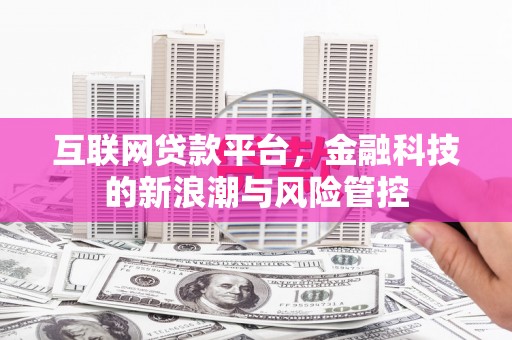 苓雅互联网贷款平台，金融科技的新浪潮与风险管控