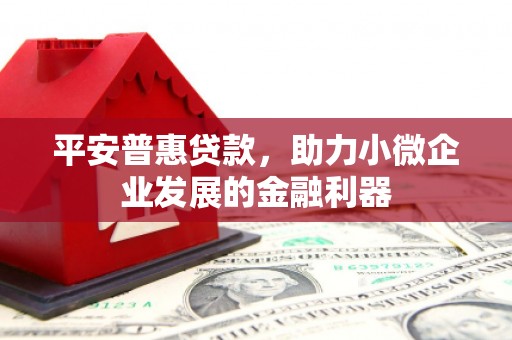 苓雅平安普惠贷款，助力小微企业发展的金融利器