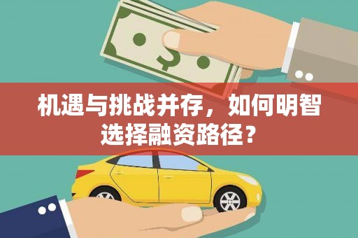 苓雅机遇与挑战并存，如何明智选择融资路径？